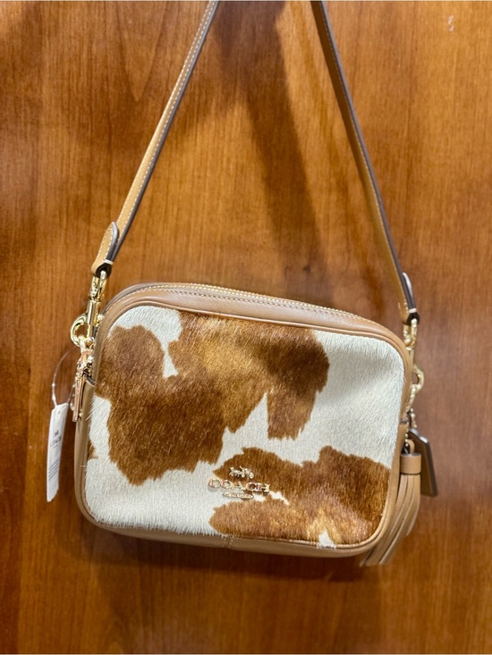 Coach Handbags - Coach Mini Carey Crossbody Bag Haircalf With Cow Print CEK71 Gold/Cow Multi NWT